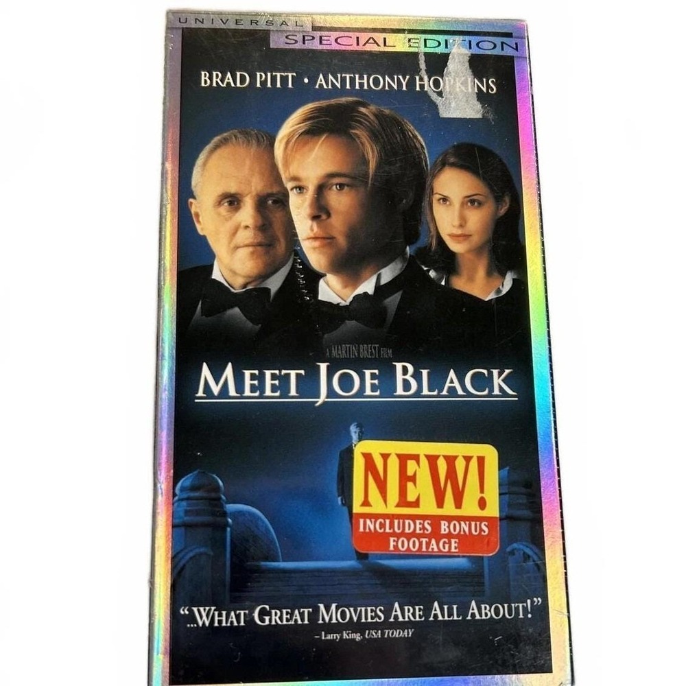 NIB Meet Joe Black VHS Special Edition Sealed Brad Pitt Anthony Hopkins 1998